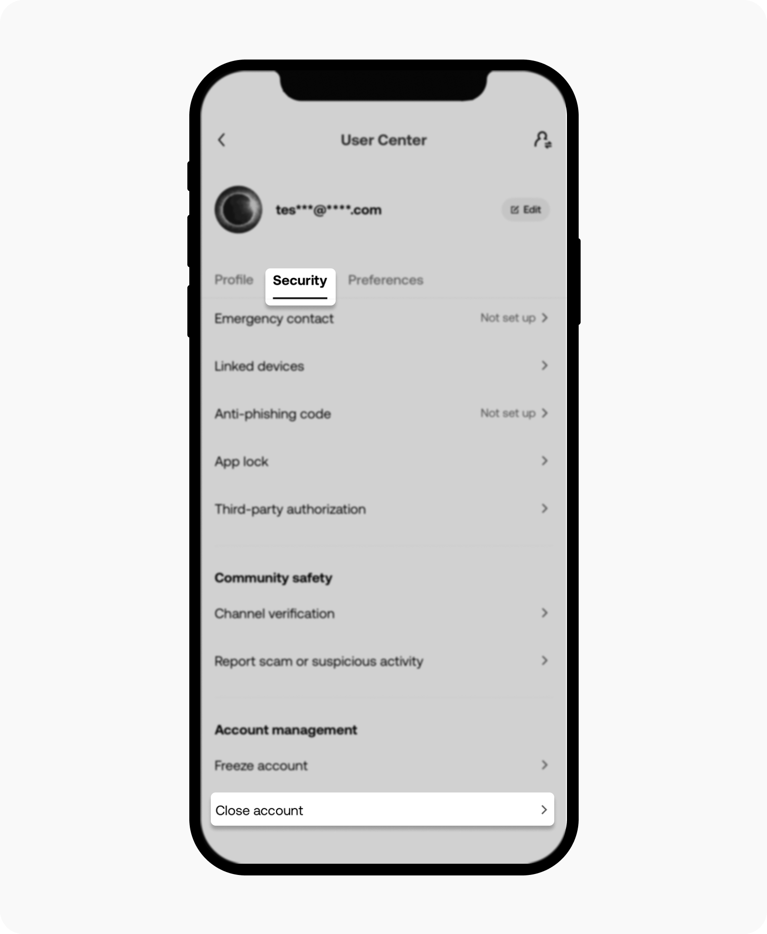 Close Account App3