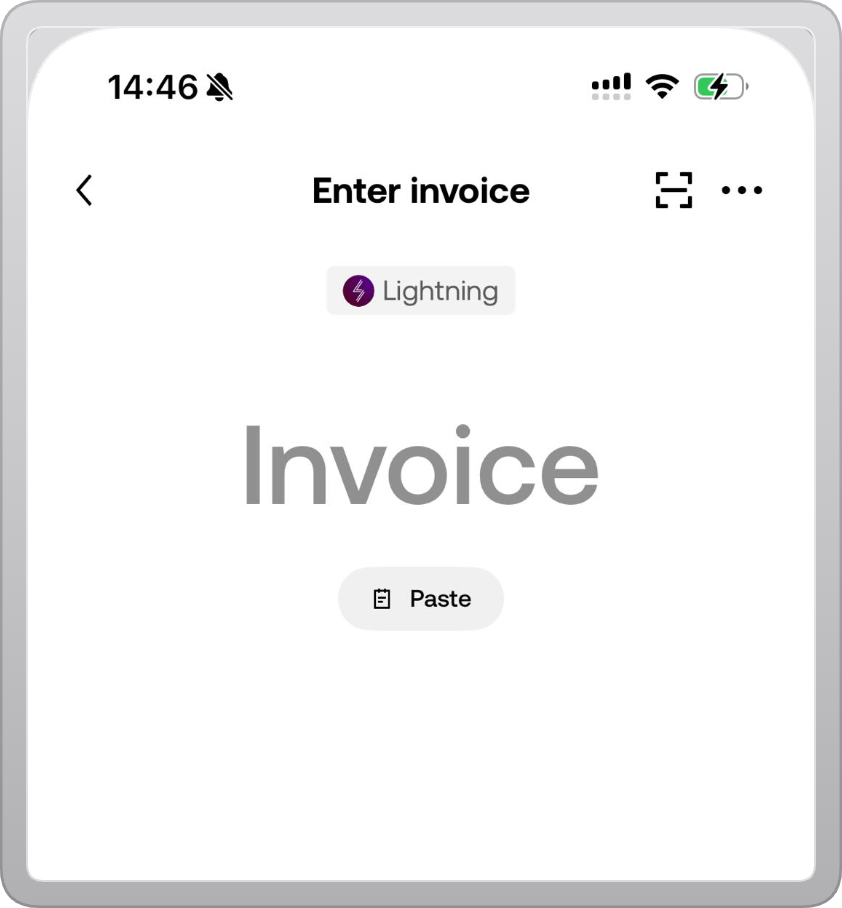 App withdrawal invoice