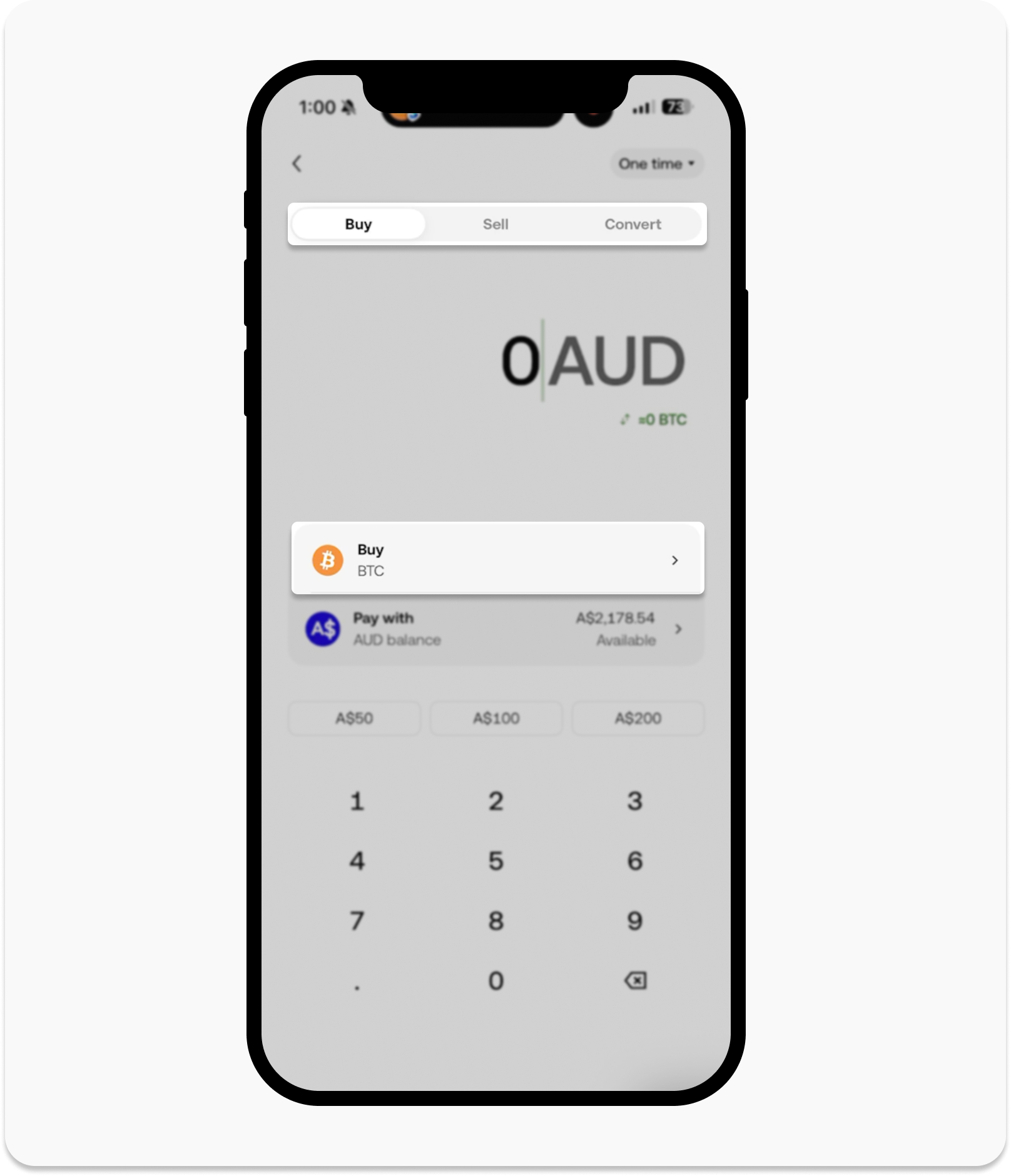 Select preferred crypto to buy and sell on OKX AU app user