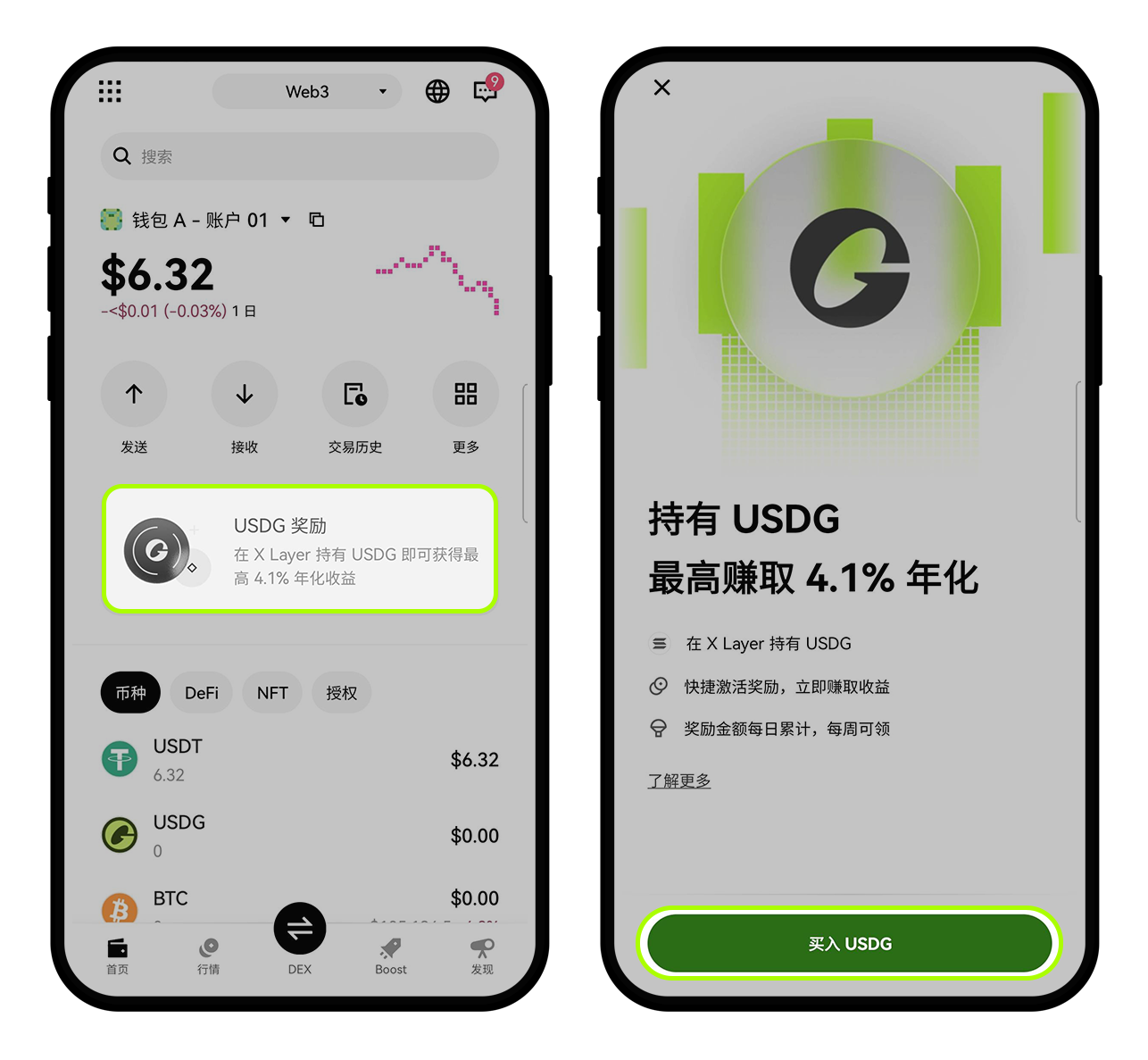 USDG 奖励
