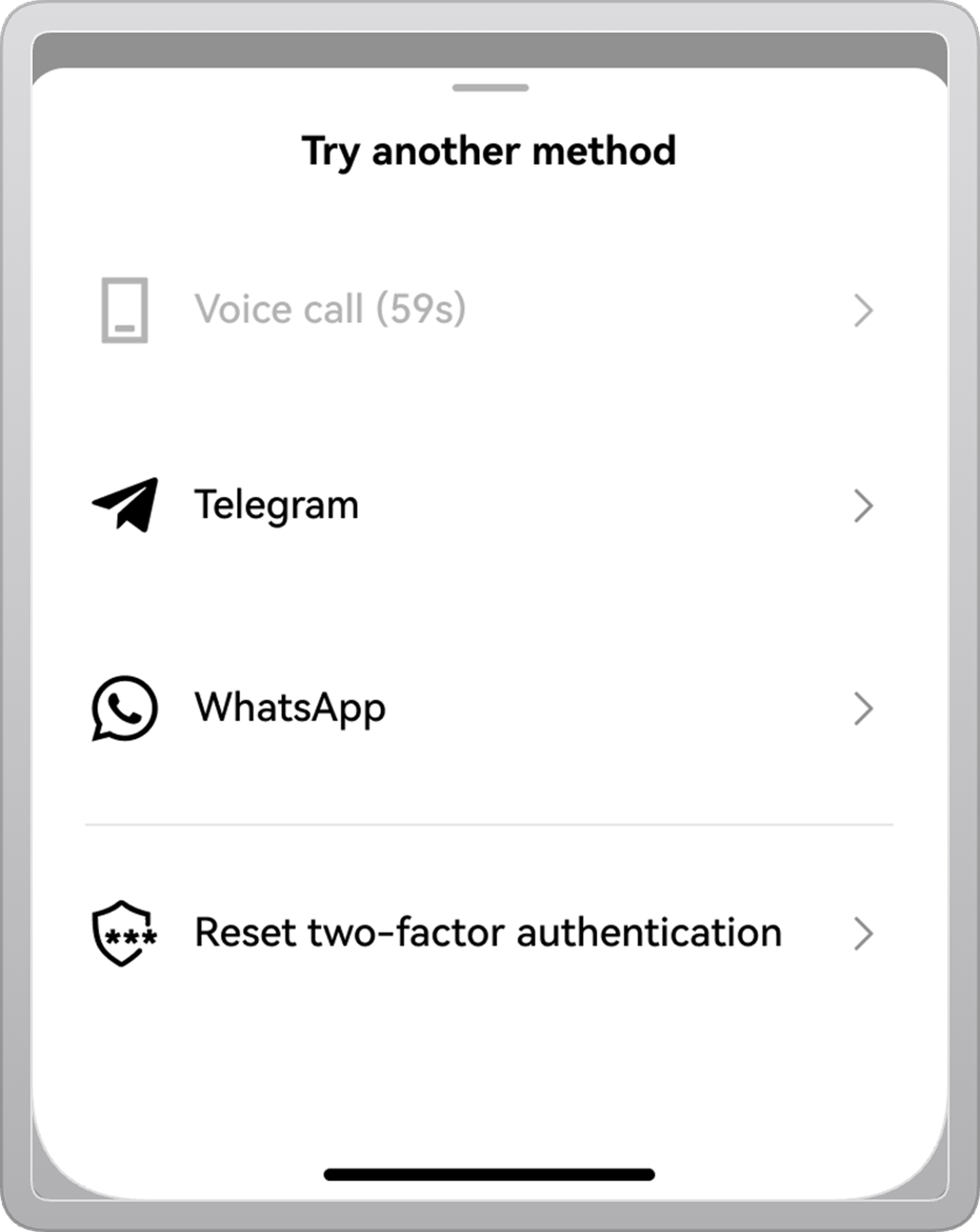 Account Security Verification Code