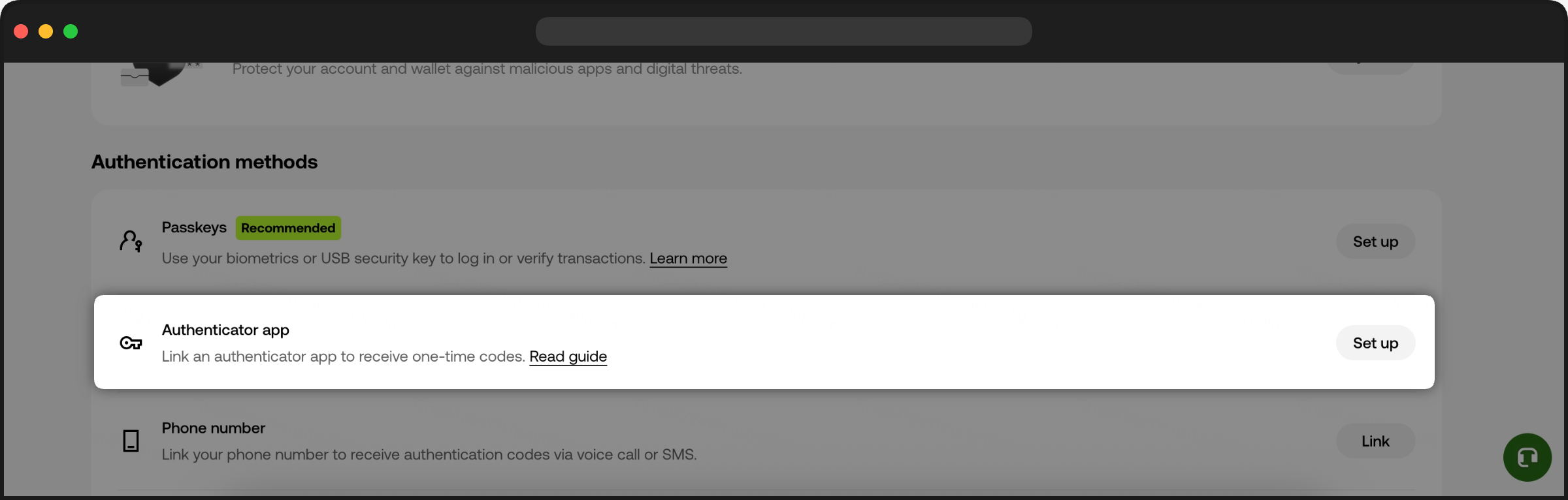 CT-Web-user center-authenticator app