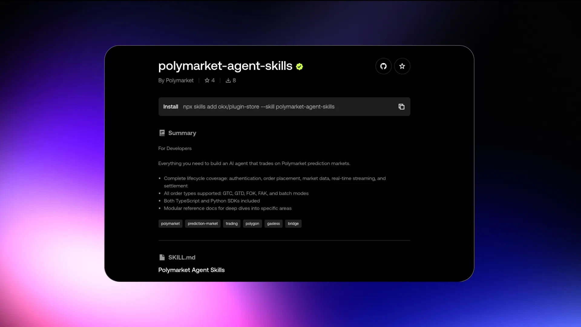 Plugin Store Skill Page