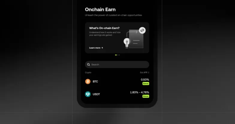 What is Onchain Earn