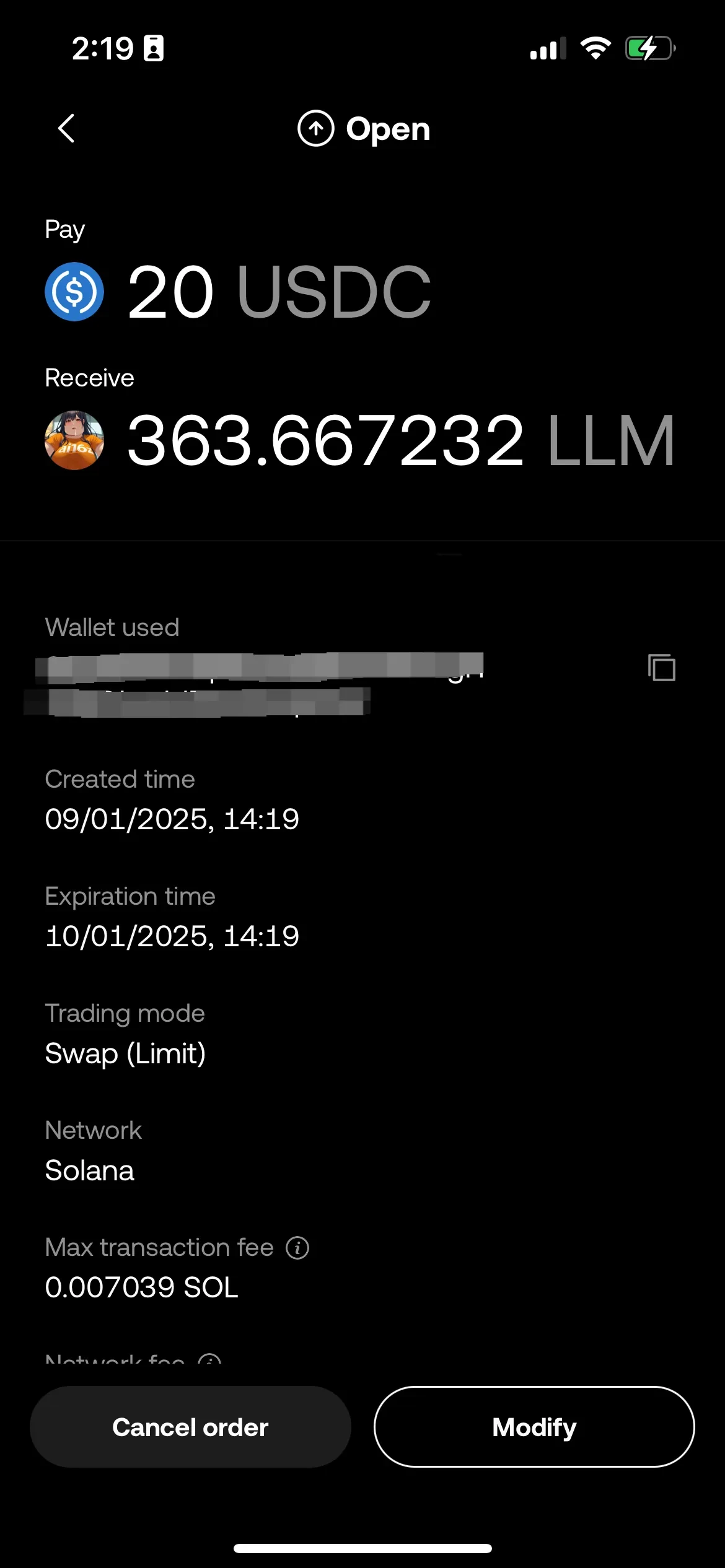 sol limit order 4