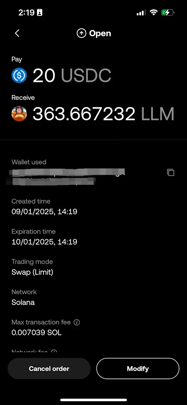 sol limit order 4